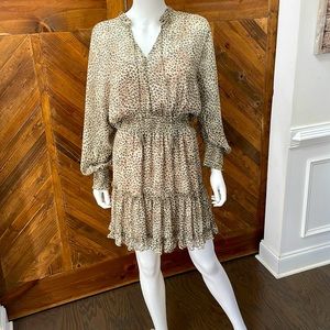 Lovestitch Leopard long sleeve lightweight dress